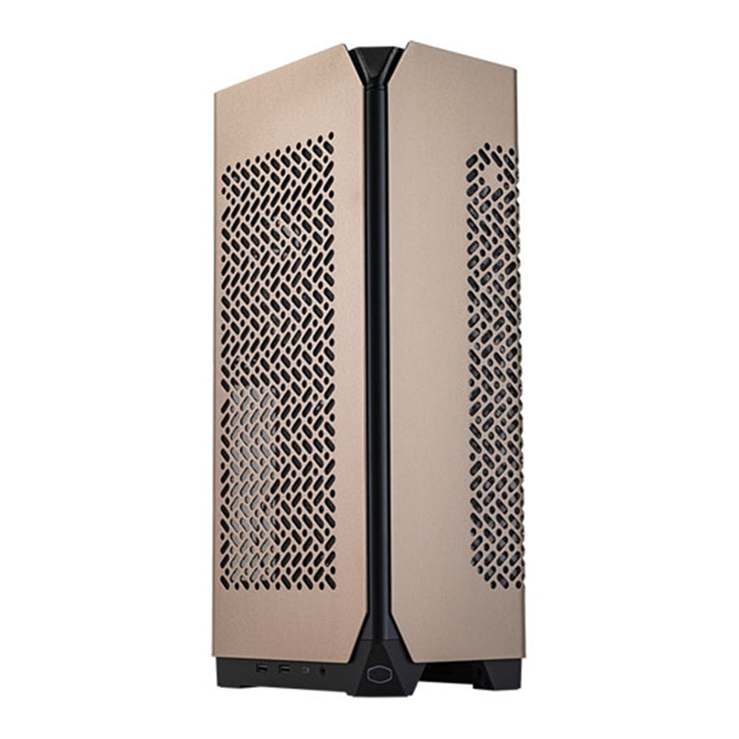 Cooler Master Ncore 100 Max Case, Bronze Edition, Custom 120mm Radiator, and V SFX Gold 850W ATX 3.0 PSU, 2x USB 3.2 Gen1 Type A, 1x USB 3.2 Gen2 x 2 Type C.