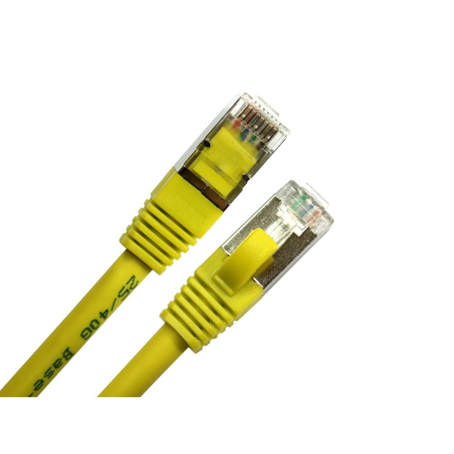 1m CAT8.1 LSZH S/FTP 26AWG Networking Cable, Yellow