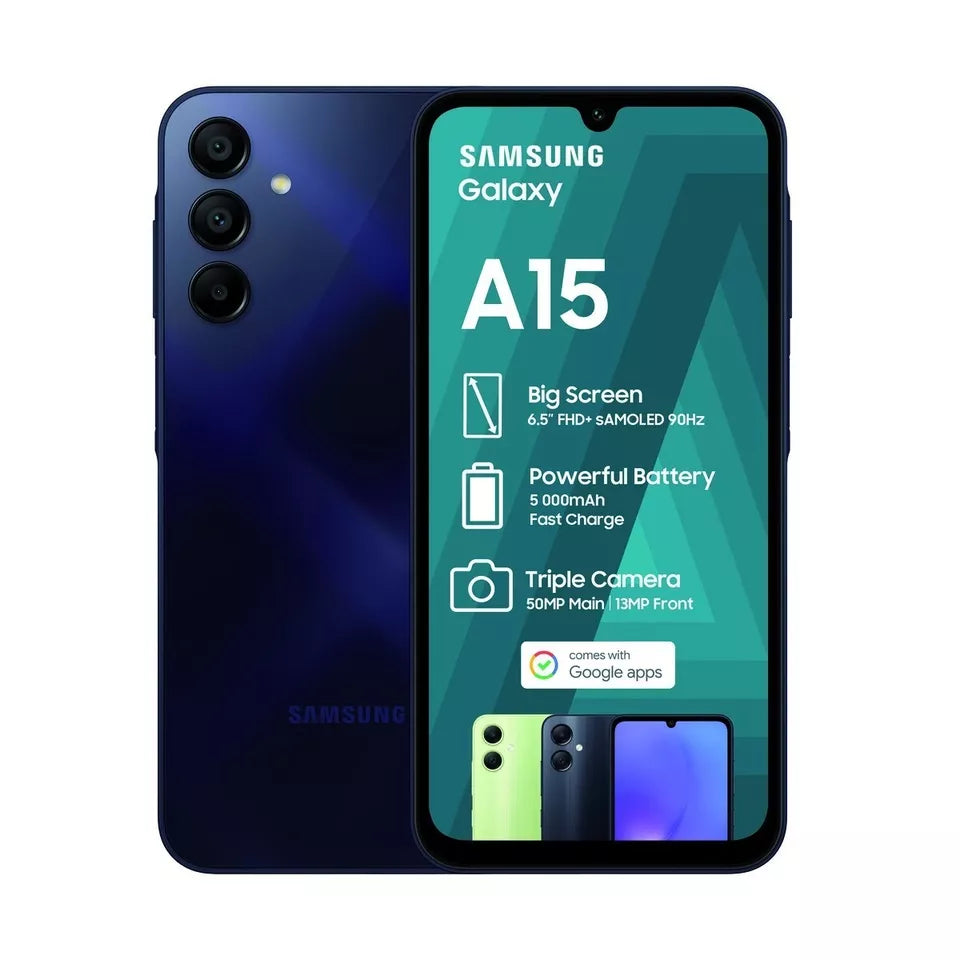Black Samsung A15 Smartphone 128GB - Gadget Clinic Shop