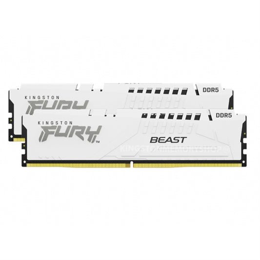 Kingston FURY Beast RAM Module, 32 GB (2 x 16GB), DDR5, 5600 MHz, On-die ECC, Unbuffered, 288-pin, DIMM
