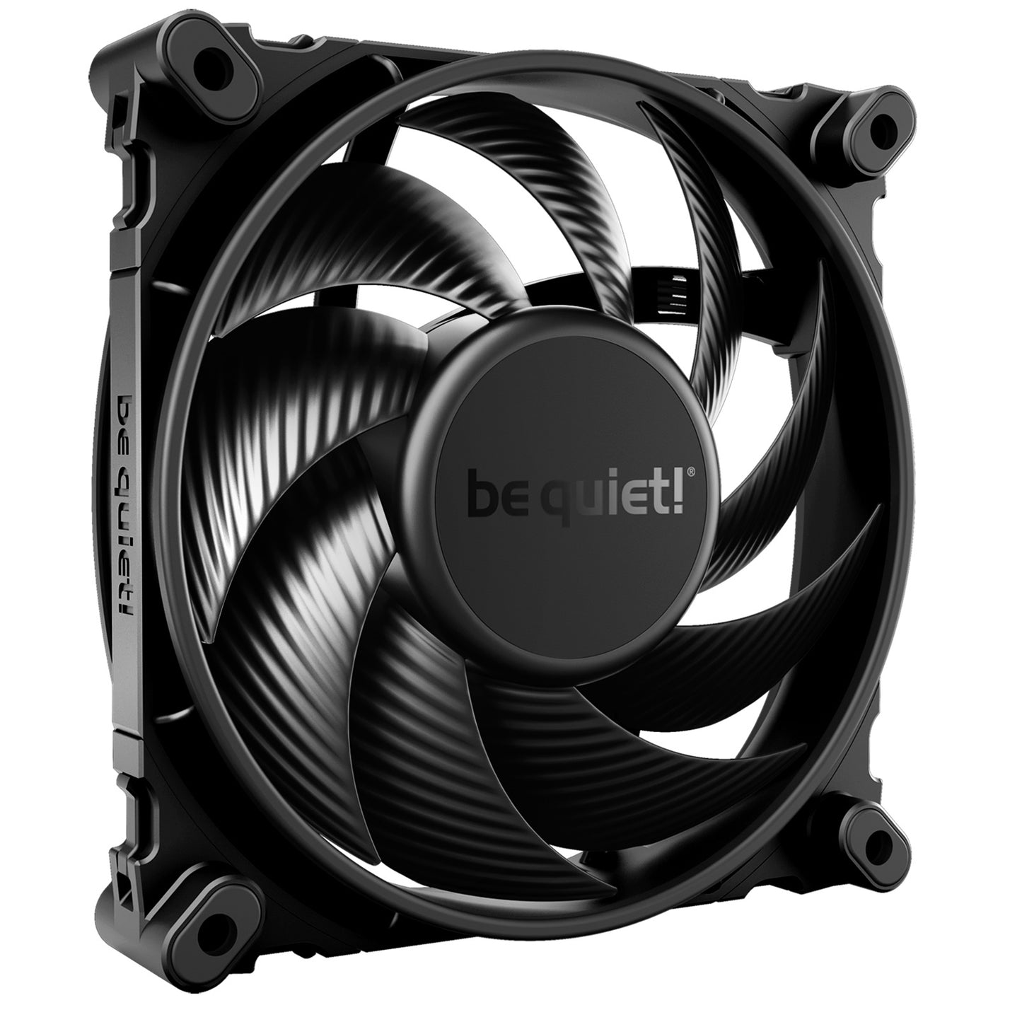 be quiet! Silent Wings 4 Black Fan, 120mm, 1600RPM, 3-Pin Fan Connector, Black Frame, Black Blades, Optimized Fan Blades for High End Performance, 2 Mounting Options