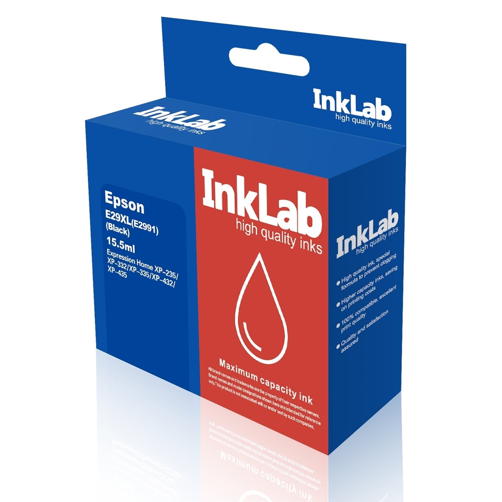 InkLab 29 XL Epson Compatible Black Replacment Ink