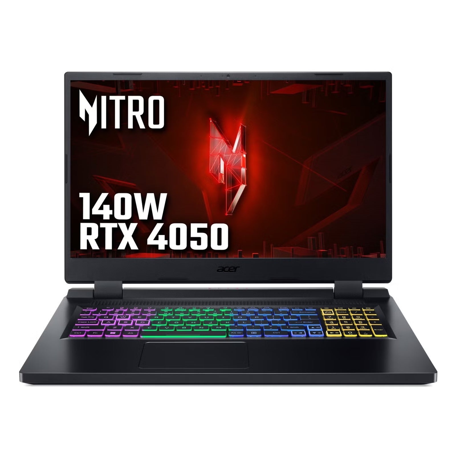 Acer Nitro 5 AN517-55 Gaming Laptop, 17.3 Inch FHD Screen, Intel Core i5-12450H 12th Gen Processor, GeForce RTX 4050, 16GB RAM, 512GB SSD, Windows 11 Home