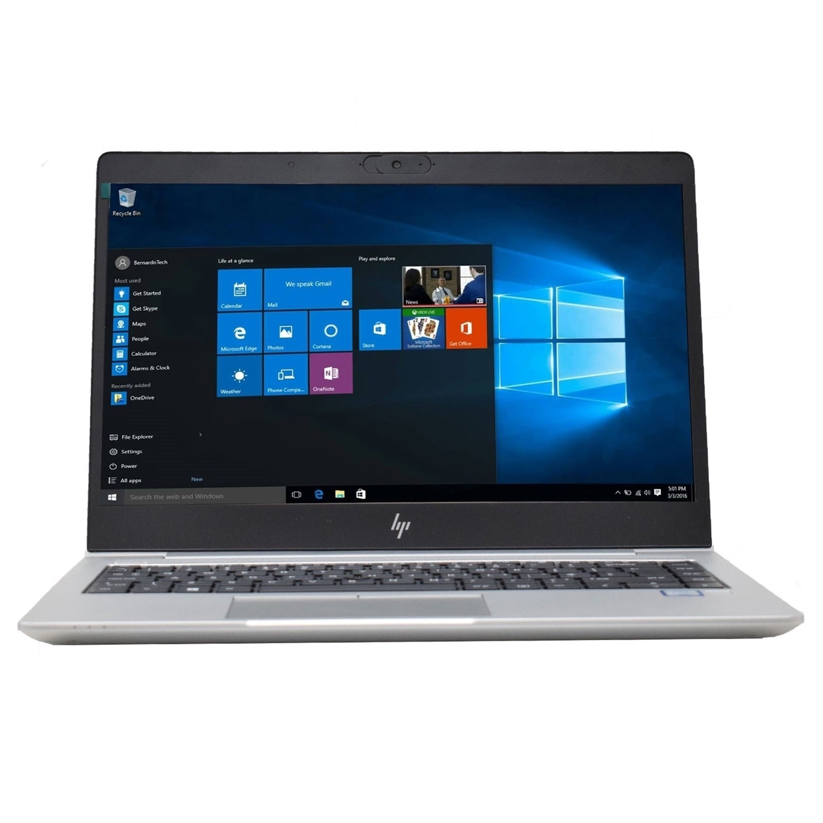 PREMIUM REFURBISHED HP EliteBook 840 G5 Intel Core i7 8th Gen Laptop, 14 Inch Full HD 1080p Screen, 16GB RAM, 256GB SSD, Windows 11 Pro