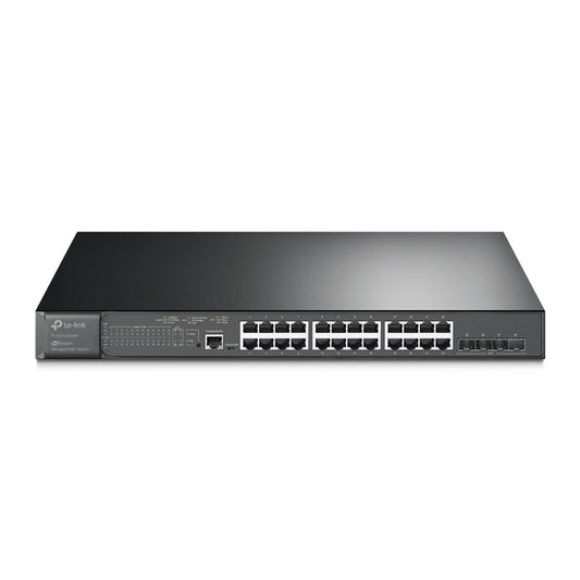 TP-Link Omada JetStream TL-SG3428XMP V1 switch, Managed, 24 x 10/100/1000 (PoE+), 4 x 10 Gigabit SFP, rack-mountable, PoE+ (384 W)