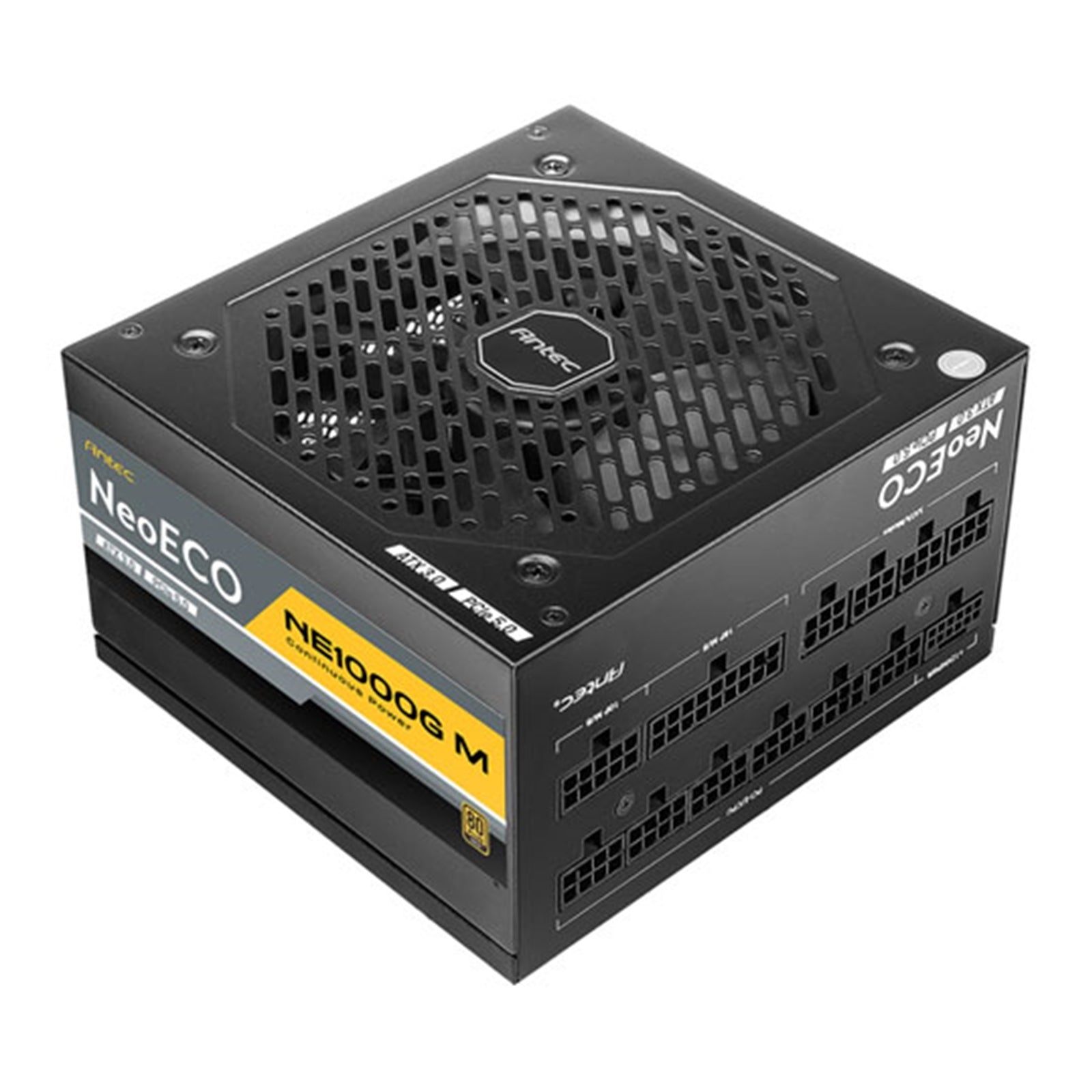 Antec NE1000G M, PCIe 5.0 Ready, Fully Modular, 80PLUS Gold, Single Rail, 83A, 120mm FDB Fan, ATX3.0 PSU