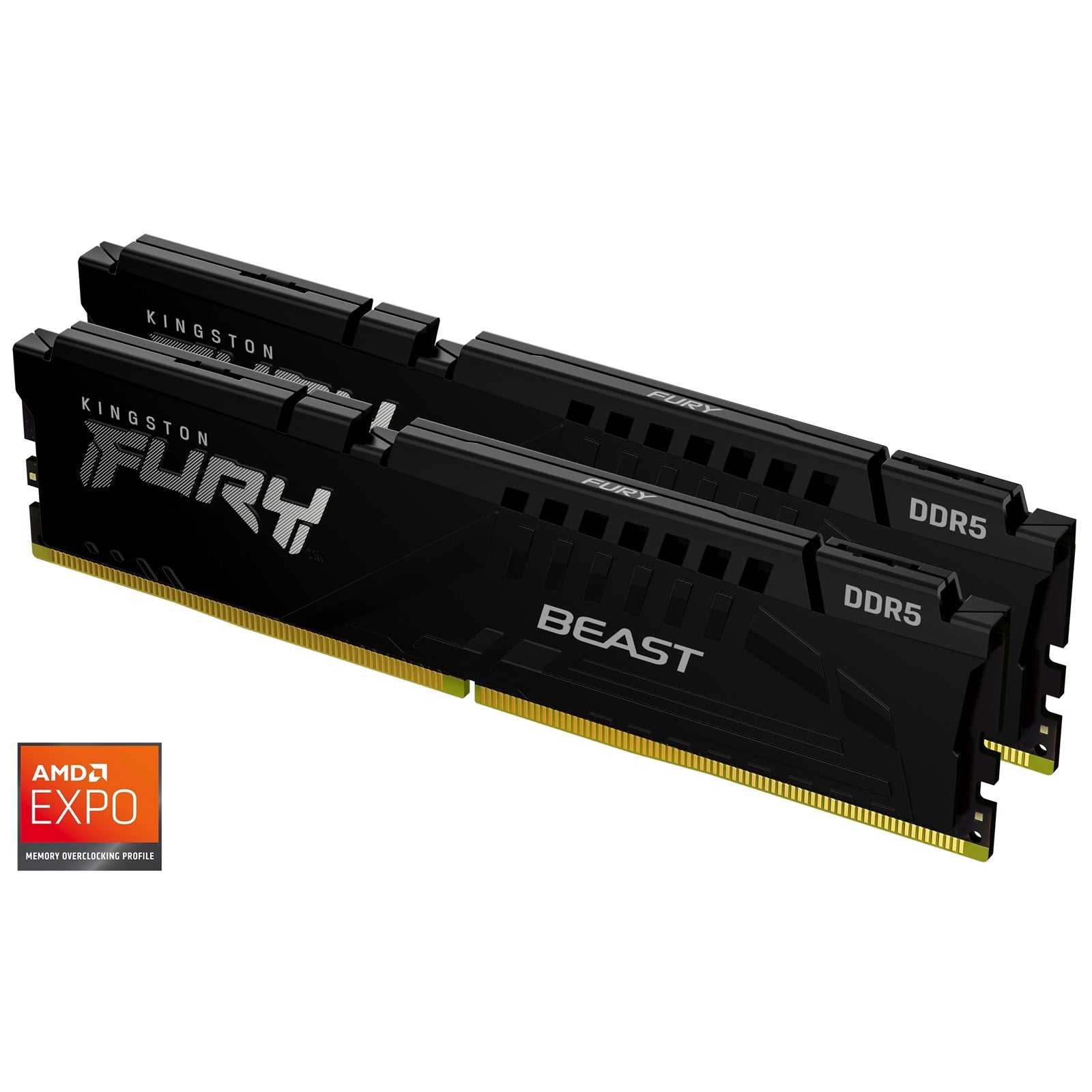 Kingston FURY Beast KF560C36BBEK2-32 32GB (2x16GB) System Memory, 6000MT/s, DDR5, CL36, DIMM, Black, AMD EXPO Certified